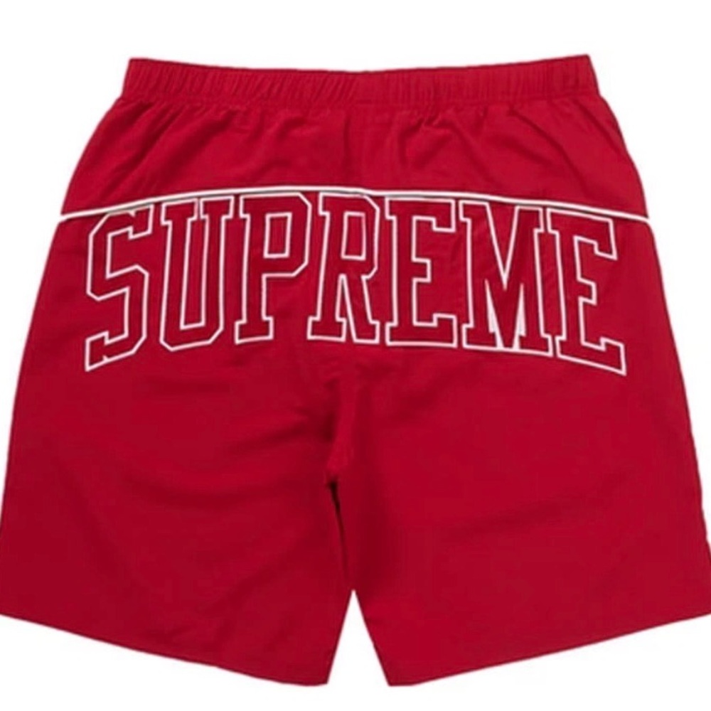 Supreme Bold Red Athletic Shorts
